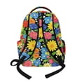 thumbnail image 3 of SEANATIVE Children's Backpack Stylish School Bag Book Bag with Laptop Compartment, Side Pockets, for Kindergarten Elementary Middle School, Dachshund Dog Colorful Floral Daisy, 3 of 7
