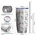 thumbnail image 6 of 20 Oz Cute Dogs Baby Coffee Tumbler Double Wall Insulated Stainless Steel Water Bottle | Metal Reusable Thermoses Flask with Cup Cap | Leak & Sweat Proof with Anti-Dust Lid, 6 of 7