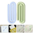thumbnail image 2 of KAKOWELY clips jumbo pour Papier 50 Pcs Petits clips Mignons pour Documents clips en Plastique Mini clips Mémo 2.17"X1.61"X0.08 Pouces, 2 of 5