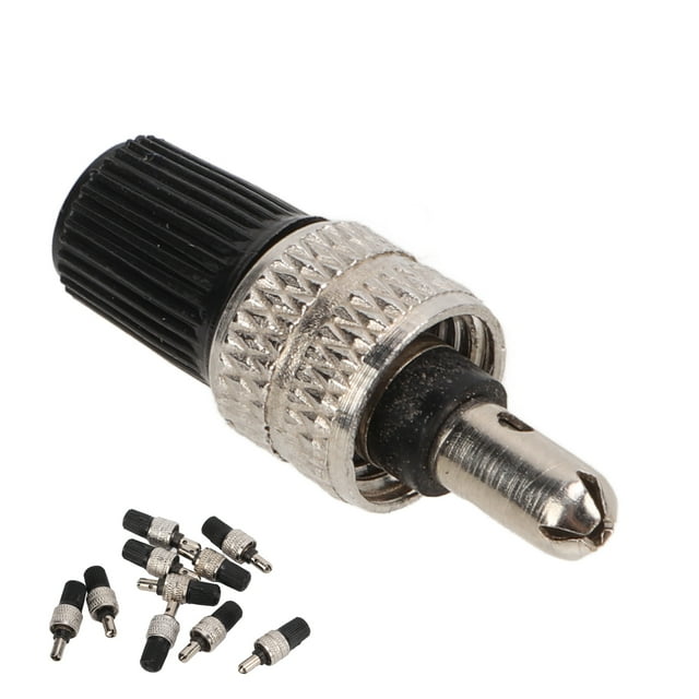 German Valve Stems Core, 10pcs Bike Tire Valve Core High Strength Air Tightness Nickel Plated Brass For Electric Vehicles