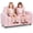 Pink, variant on INFANS Kids Sofa, 2 Seat Soft Thick Upholstered Couch with Plush Fabric Solid Wooden Frame, Armrest Chair Lounge for Playroom Kids Boys Girls