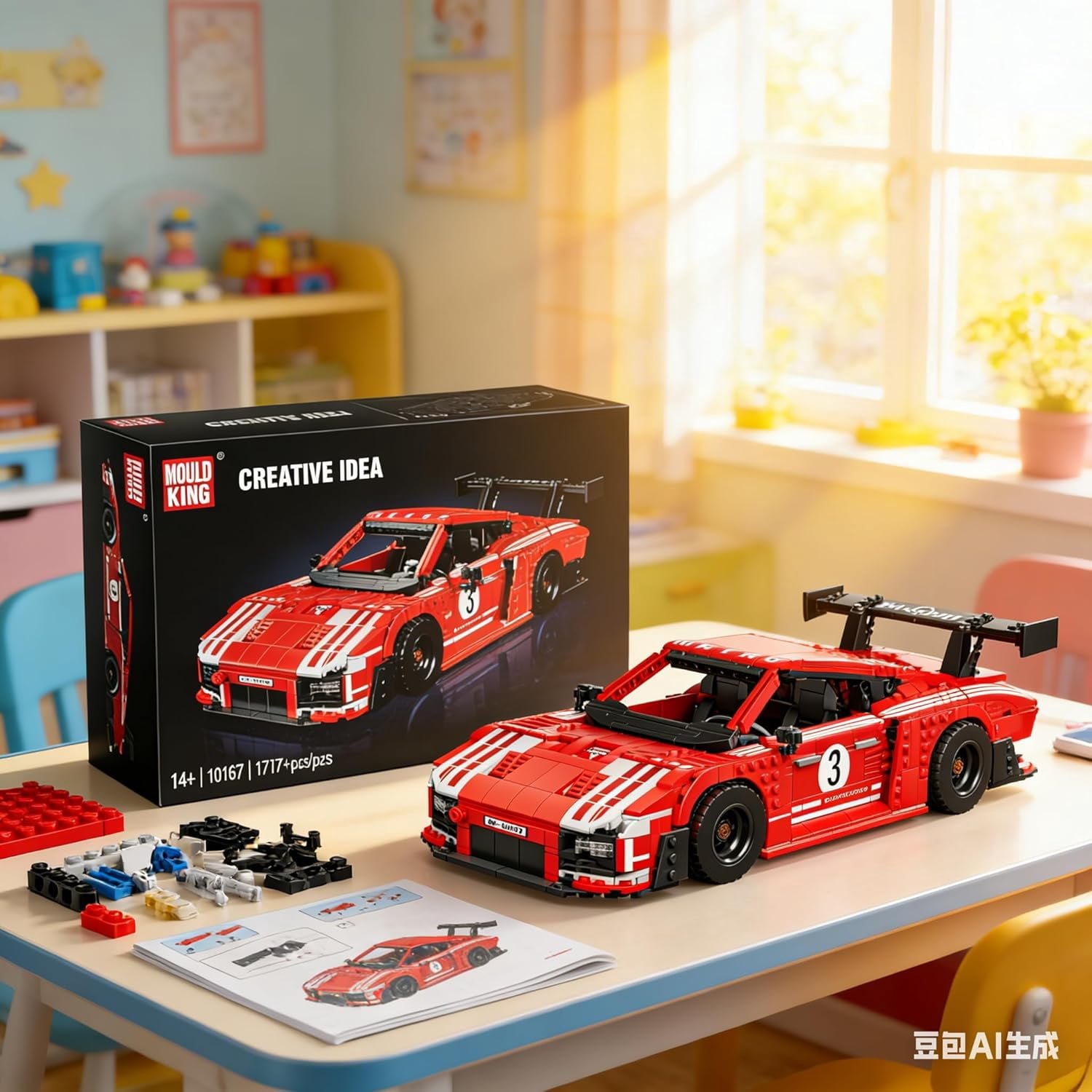 Car Toy Building Block, 10167 Collectible Speed Champion Cars Building Set, Sports Vehicle Model Build and Display Car for Adults and Aged 14+ (1717 Pieces)