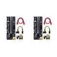 thumbnail image 1 of yingyy PCI-E 1x to 6x Exender Board USB Card Motherboard Adapter Electrical Black Slot+Red Wire 2Set, 1 of 6