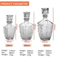 thumbnail image 5 of Luxury Gorgeous Glass Whiskey Liquor Wine Drinks Decanter Crystal Bottle Wine Carafe--200ml/500ml/850ml, 5 of 7