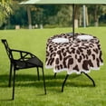 thumbnail image 7 of Coolnut Sexy Leopard Print 60" Round Tablecloth with Zipper Umbrella Hole, Washable Spillproof Table Cloth Decorative for Picnic,Camping,Indoor and Outdoor, 7 of 7