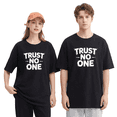 thumbnail image 2 of Trust No One Retro Graphic Tee For Men And Women, Witty Fun Cotton Short Sleeves T-Shirt, 2 of 6