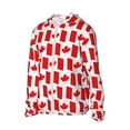thumbnail image 2 of Pofeuu Canada Print Sun Protection Outdoor Lightweight Full Zip UV Cooling Hoodie Long Sleeve Summer Clothing for Outdoor Hiking-Large, 2 of 5