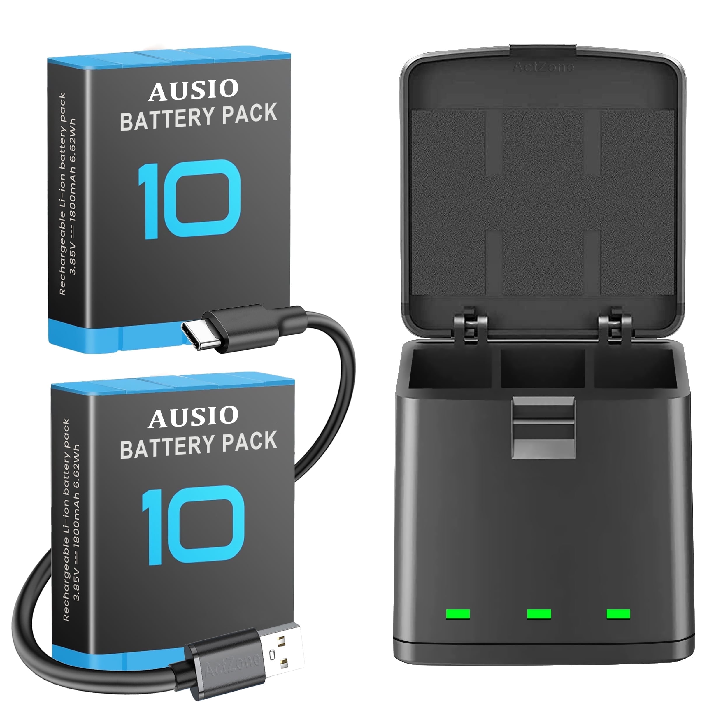 GoPro Dual Battery Charger + Battery for HERO7/HERO6 Black
