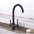 thumbnail image 5 of Faucets,Modern Kitchen Faucet,Rotating,Water Filter Tap Kitchen Drinking Taps Sink Mixer Brass Swivel Spout with 2 Handles, 5 of 8