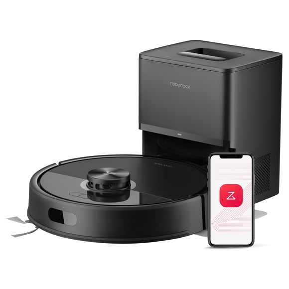 Roborock Q7 M5+ Robot Vacuum and Mop, Upgraded from Q5 Max+, Self-Emptying, 10,000Pa Suction, Dual Anti-Tangle System for Pet Hair & Carpet, PreciSense LiDAR Navigation, App Control, Black