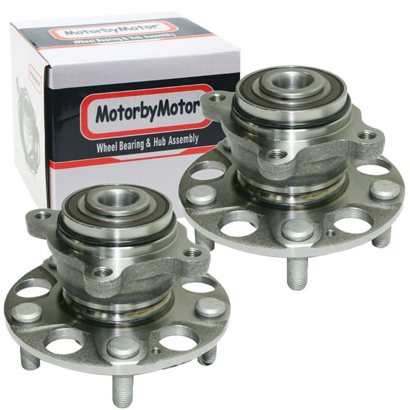 Rear Wheel Bearing and Hub Assembly Fit 2006 2007 2008 2009 2010 2011 Honda Civic Hub Bearing(2 Pack) w/ABS, 5 Lugs, Replace 512257