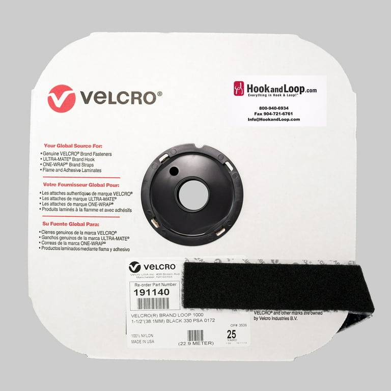 1.5 By the Yard VELCRO® Brand tape with 19 Adhesive, great for low surface  energy plastics