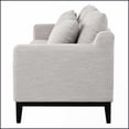 thumbnail image 3 of Mirod Modern 3-Seat Polyester Sofa with Solid Wood Legs | Gray | Comfortable for Living Room & Study, 3 of 15