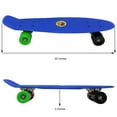 thumbnail image 3 of Retailery 22 Inch Skateboard With Colorful Wheels, Blue, 3 of 4