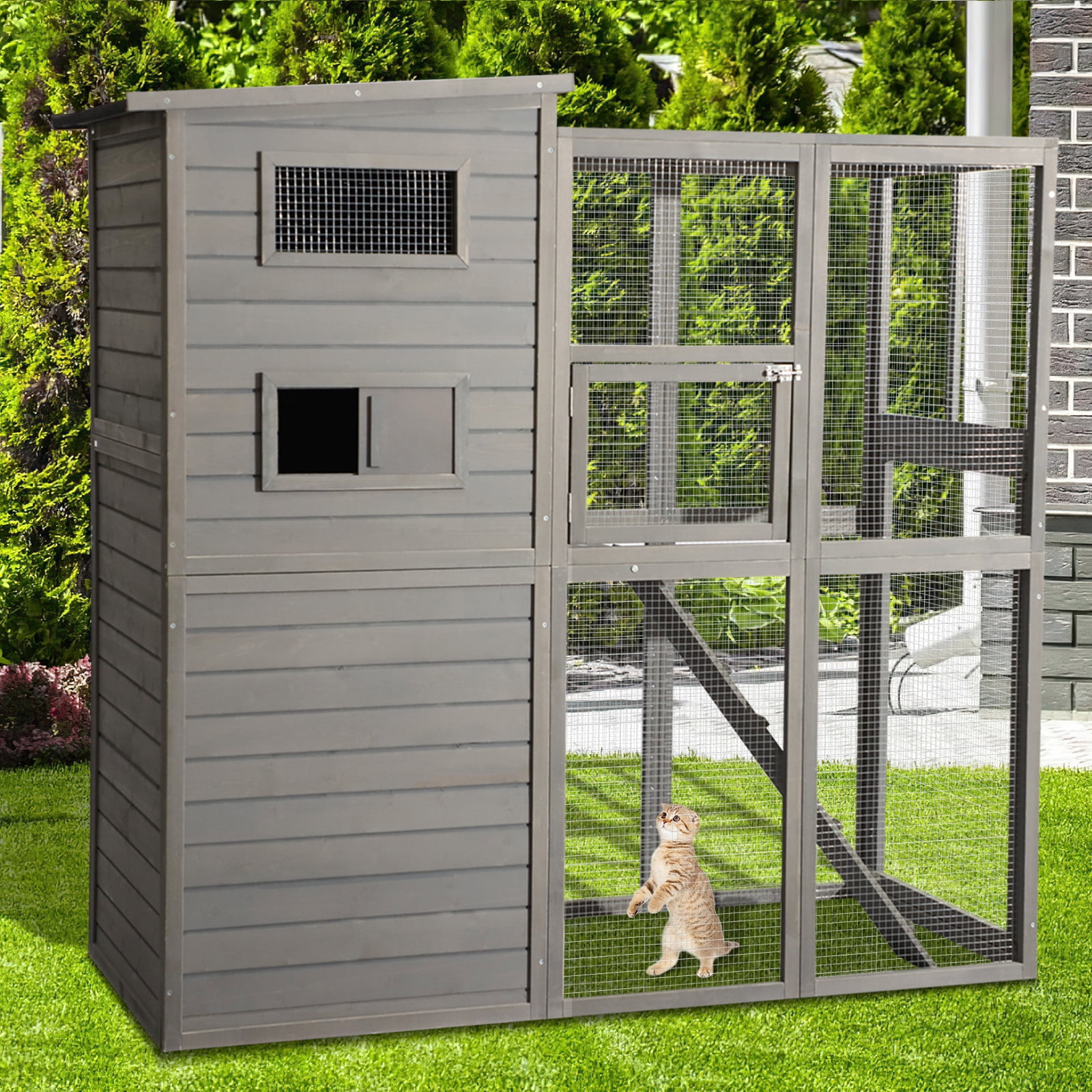 Outdoor cat pen with roof Clearance