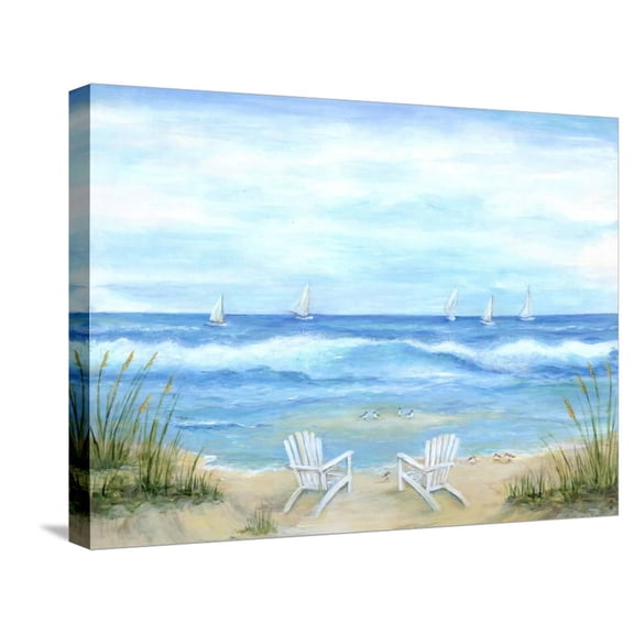 Art.com Peaceful Seascape Stretched Canvas Print Wall Art by Marilyn Dunlap, 24" x 18"