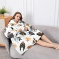 thumbnail image 5 of Oversized Wearable Blanket Hoodie,Cartoon Dog Sherpa Blanket Hoodie with Super Pockets,Super Warm Fuzzy Pullover for Women & Men, 5 of 6