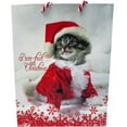 thumbnail image 2 of Christmas Gift Bags Bulk Set Includes 4 Large Bags and Tissue for Wrapping Holiday Gifts Santa Pets, 2 of 5