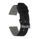 thumbnail image 1 of Correas de reloj de silicona de 20 mm de ancho, correas de reemplazo de liberación rápida suaves con hebilla de acero inoxidable para hombres y mujeres, negro, 1 of 7