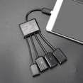 thumbnail image 5 of Micro Usb Otg Hub Adaptador Multifunción Cable Conector Macho A Hembra Dual Usb 2.0 Carga De Energía Micro Usb 5Pin Para Teléfono Android 3 En 1 seitruly EL013209-01, 5 of 5