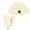 Ivory, variant on C.C Beanie and Glove Set Women Warm Winter Fuzzy Lined Sherpa Cuff, Grey