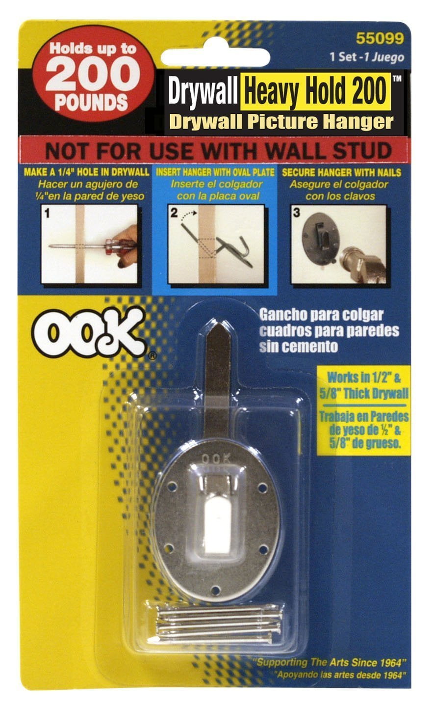 OOK 55099 HeavyDuty Drywall Hanger Supports Up to 200 Pounds (2