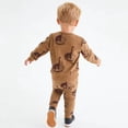 thumbnail image 5 of KYAIGUO Kids Toddler Spring Dinosaurs Sweatshirt Set for Girls Boys Fall Casual Athletic Sweatsuit Outfit 2PCS Baby Long Sleeve Crewneck Loose Tracksuits Outfits for 2-7Y, 5 of 9