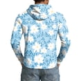 thumbnail image 6 of Men's UPF 50+ Sun Protection Shirt Anti UV Quick Dry Hoodie Long Sleeve Lightweight Fishing Hiking Swim T-Shirt Blue L, 6 of 6