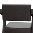 thumbnail image 6 of Bellamy Studios Snyder Upholstered Wood Bar Height Stool, Blackwash, 6 of 11