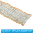 thumbnail image 4 of Unique Bargains 2.4' Wide 2.2 Yards Burlap Ribbon Lace Roll Wrapping Fabric Crafts Roll Sky Blue 2 Pack, 4 of 6