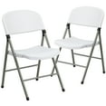 thumbnail image 3 of Emma + Oliver 2 Pack Commercial White Plastic Event Party Rental Folding Chair, 3 of 15