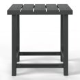 thumbnail image 2 of WestinTrends Outdoor 18" HDPE Square Adirondack Patio Side Table, Gray, 2 of 14
