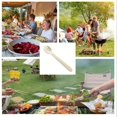thumbnail image 3 of YOPTOP 100pcs Wooden Disposable Cutlery (100pcs) - Fork and Spoon Integrated  Individually Wrapped in Kraft Paper for Parties  Picnics  and Events,100 Pcs/Set, 3 of 7