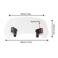 thumbnail image 3 of Furulu Adjustable Extension Windshield Motorbike Windscreen For BMW Honda Yamaha Suzuki Kawasaki, 3 of 5