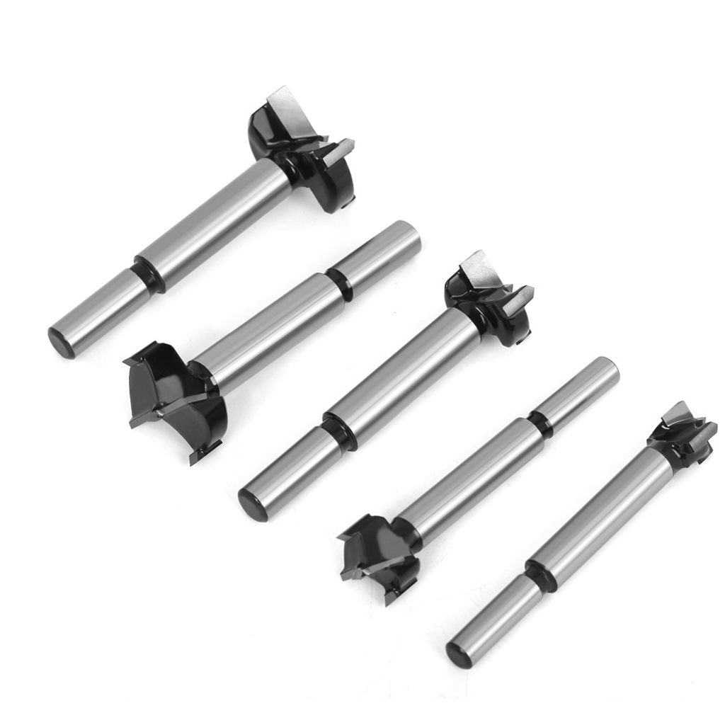 MOMOJIA 5Pcs Wood Hole Saw Dia 15mm-35mm Drill Bit Set Accessory Professional Cut Tools