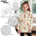 thumbnail image 6 of Psesaysky Cute Capybara Flower Print Girls Oversized Hoodies Fleece Pullover Sweatshirts Kids Fashion Hoodie Dress Casual Outfits Fall Winter Clothes for 9-10 Years, 6 of 7