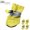 Yellow Size XXL A9, variant on Zzbeans Dog Booties Paw Protector, Waterproof Non Slip Dog Shoes for Small Dogs, Reflective Straps Adjustable Puppy Boots for Winter Summer Walking, Yellow