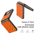 thumbnail image 5 of Nalacover for Samsung Galaxy Z Flip 3 Wireless Charging Case,Full-Body Protection Military Grade Heavy Duty Rugged Hard PC Armored Dual Layer Built-in Screen Protector Shockproof Cover.Orange, 5 of 9