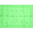 thumbnail image 1 of Ahgly Company Indoor Rectangle Abstract Emerald Green Modern Area Rugs, 2' x 5', 1 of 4