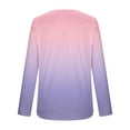 thumbnail image 5 of yievot Fall Tops for Women Long Sleeve Shirts Button Crew Neck Casual Blouses Dressy Pleated Tunics Trendy Clothes, 5 of 6