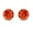 Orange, variant on Cubic Zirconia CZ Crystal Stud Earring for Women Gifting, Perfect Valentines Day Gifts for Her
