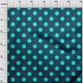 thumbnail image 3 of oneOone Viscose Jersey Teal Blue Fabric Dots Craft Projects Decor Fabric Printed By The Yard 60 Inch Wide-8S, 3 of 7