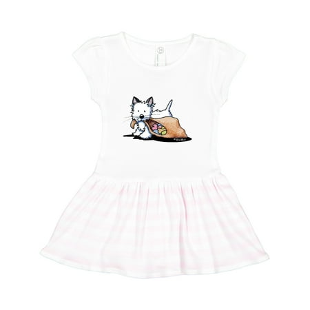

Inktastic Westie Halloween Cat Gift Toddler Girl Dress