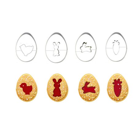

IMSHIE Easter Cookie Cutter SetCookie Cutters for Baking 8 PCS Cookie Cutters Flower Butterfly Chick Carrot Egg Bunny Easter Cutter Fondant Molds for Kids Holiday Celebration admired