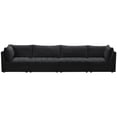 thumbnail image 4 of Meridian Furniture Jacob Black Velvet Modular Sofa, 4 of 9