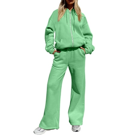 

wofedyo Scrubs For Women Set Solid Print Hooded Sportswear Two Piece Loose Hooded Sportswear Long Sleeve Hoodlies Zipper Sweatshirts Set Hoodies For Women Sweatsuits For Women Set 2 Piece