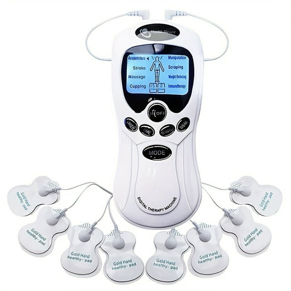 Electric TENS Muscle Stimulator, Mini EMS Tens Massager For Full Body Acupuncture & Relaxation, Physical Therapy Equipment, Portable Dual Channel 8 Modes 15levels Of Intensity TENS Machine For Pain R