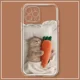 thumbnail image 3 of Funda de teléfono con dibujo de perro lindo coreano para iPhone 14 13 11 12 Pro Max 7 8 Plus X XR XS TPU suave transparente estética trasera, 3 of 5