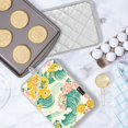thumbnail image 5 of Yayeee Pot Holders Kitchen Heat Resistant with Pocket 7"x9.8" Cotton Oven Cooking Hot Pads, Floral Wave, 5 of 7