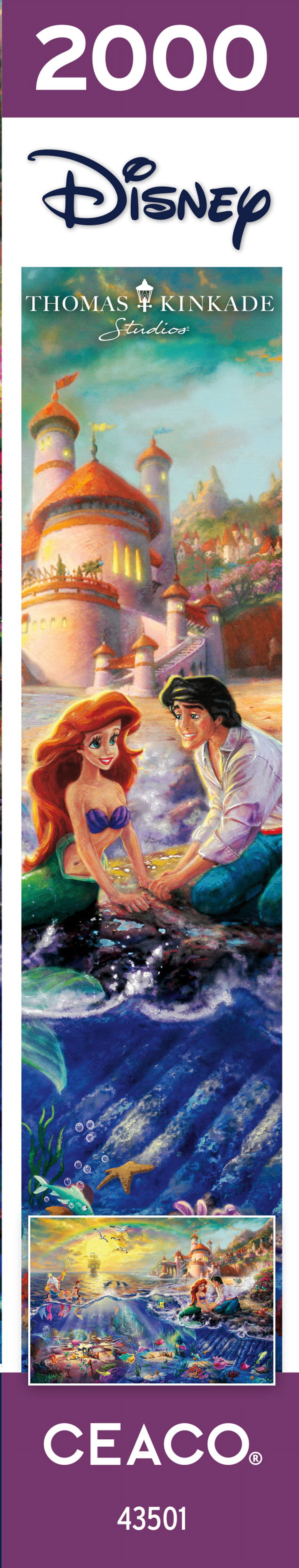 Ceaco 2000-Piece Thomas Kinkade Disney The Little Mermaid